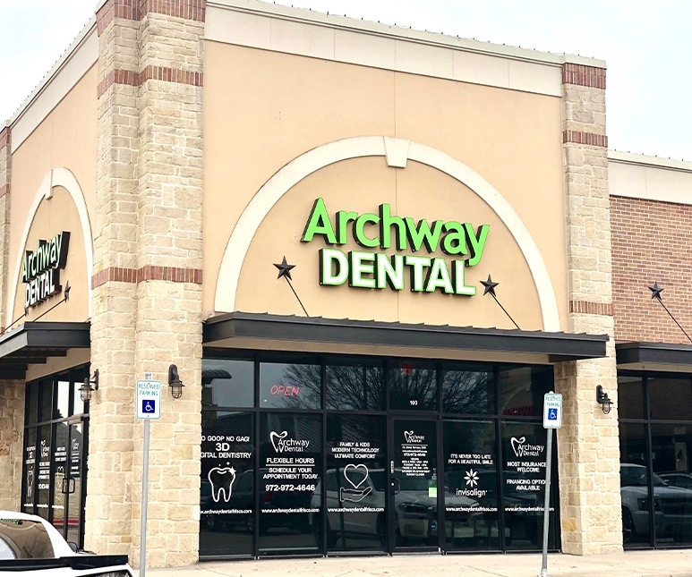 Outside view of Archway Dental office building